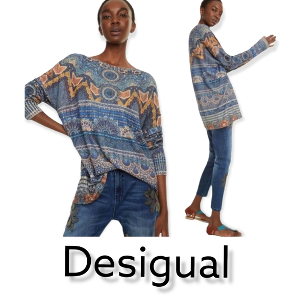 Desigual Sweaters - Desigual Multicolored Sweater - Shirt NWT!Size Small